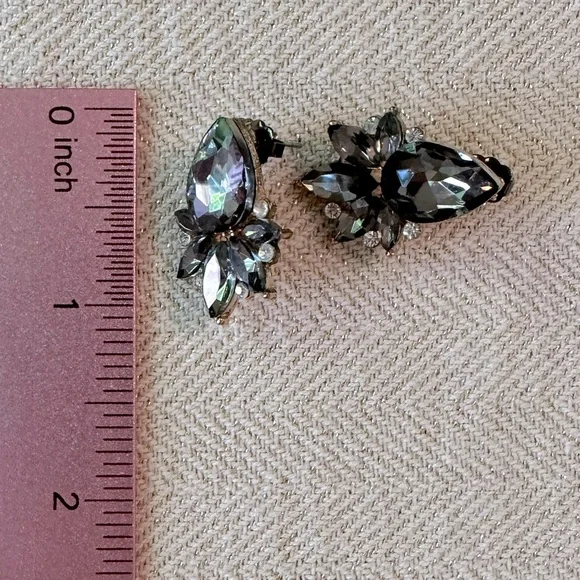 3 Pair of Earrings Dark Moody Collection Black & Hematite Bundle Filigree Gypsy - Picture 7 of 14